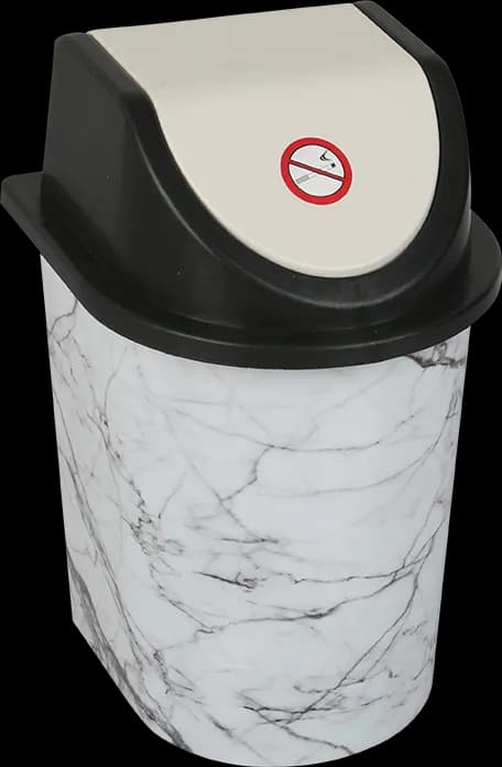 Desenli 0 No Clik Çöp Kovası