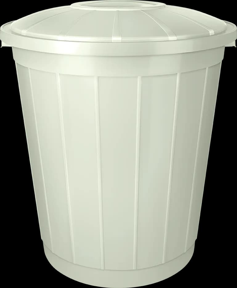 90 Litre Gri Çöp Kovası