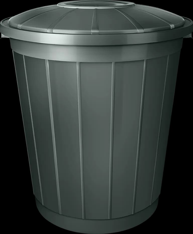 90 Litre Gri Antrasit Çöp Kovası